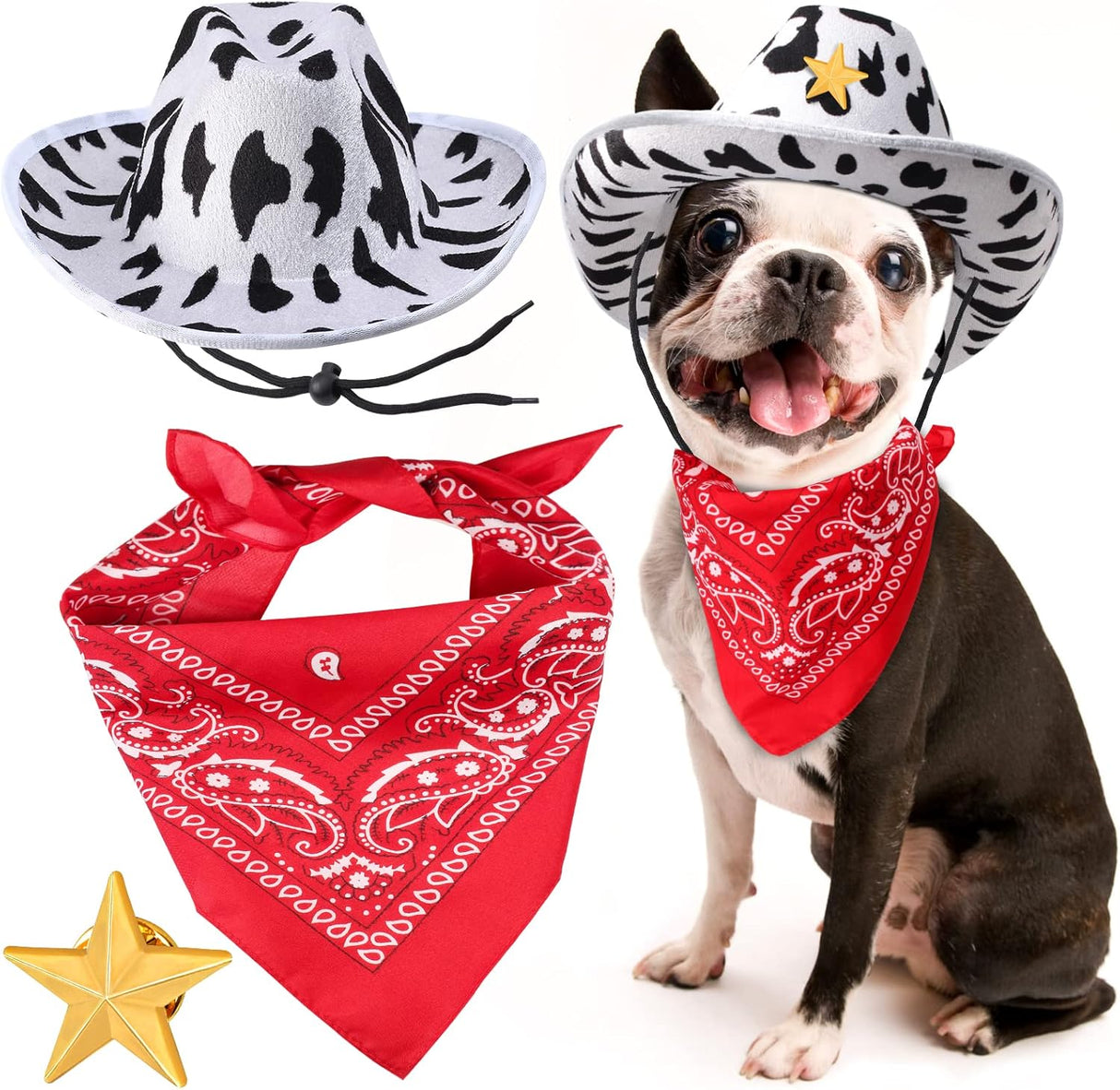 Disfraces bufanda y sombrero para mascota talla única