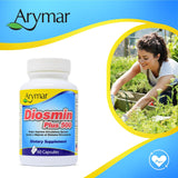 Diosmin Plus 500, Arymar, Apoyo Circulatorio, 60 Cápsulas