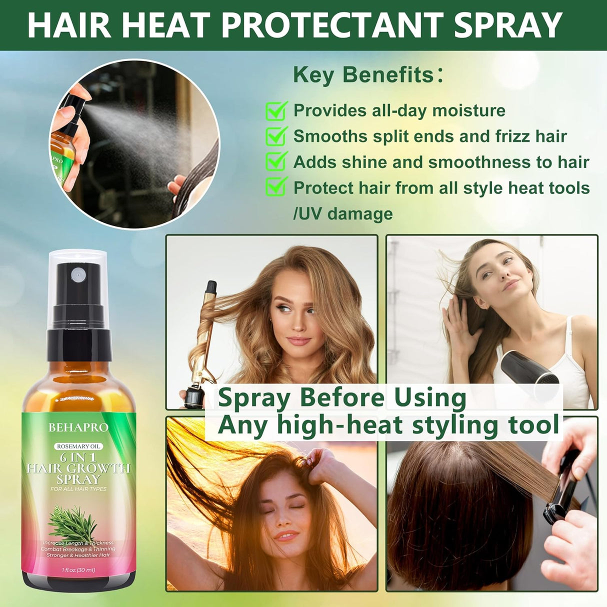 Shampoo y acondicionador para el crecimiento del cabello