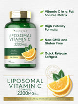 Suplementos  Vitamina C liposomal  2200 mg 90 und sin gluten