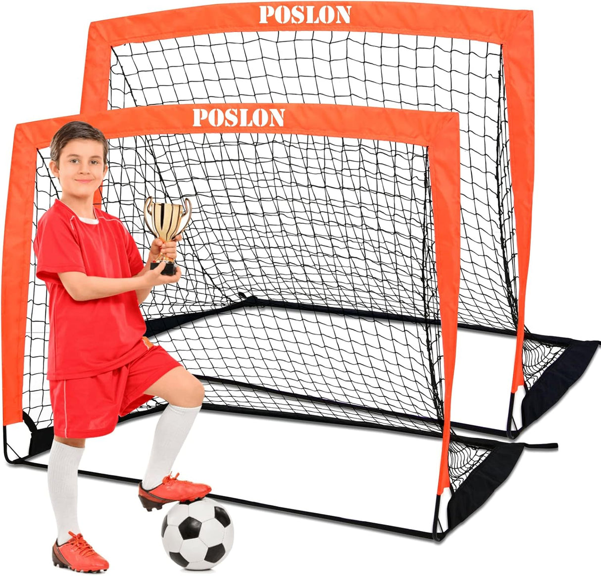 Porteria de futbol facil de trasladar, incluye bolso