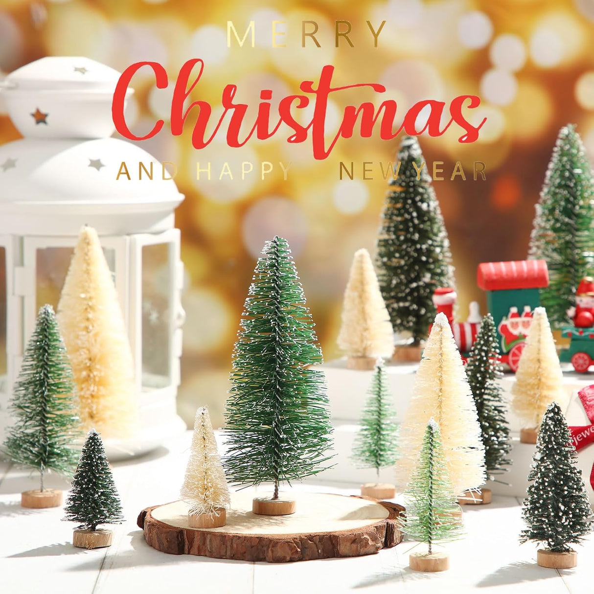 Árboles de Navidad Artificiales SATINIOR, 60 Piezas, 1.8-4.9 Pulg.