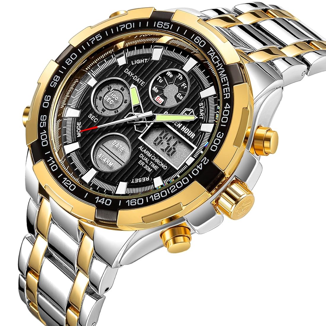 Relojes digitales analógicos para hombres de pulsera S