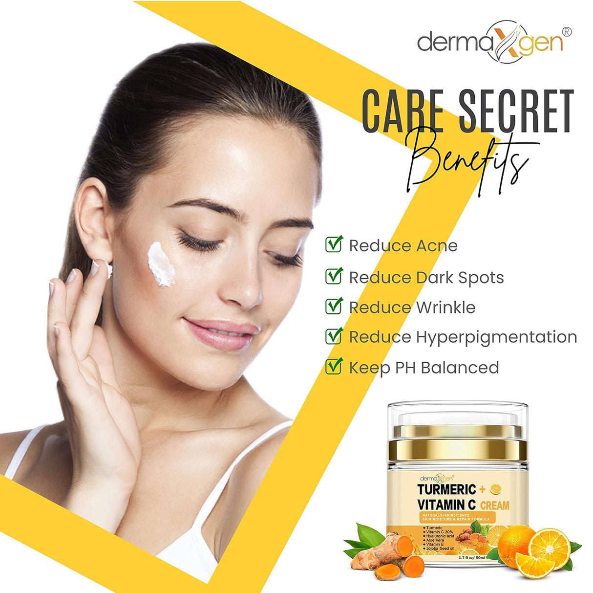 Crema de cúrcuma + 30% vitamina C DERMAXGEN