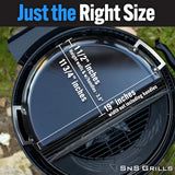 Sartén de Goteo SnS Grills Carbono, Accesorio 22” para Parrilla