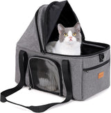 Transportín para Gato Grande BurgeonNest, Suave y Plegable