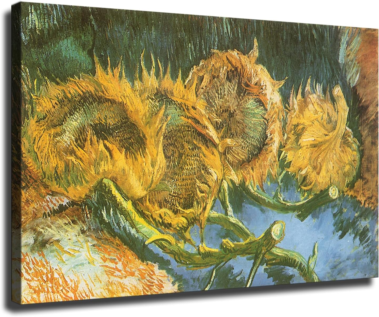 Póster de Van Gogh con diseño de girasoles, decoración moderna