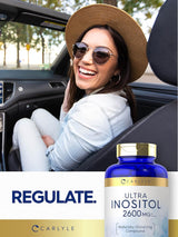 Suplemento de inositol de 2600 mg  200 unidades sin gluten