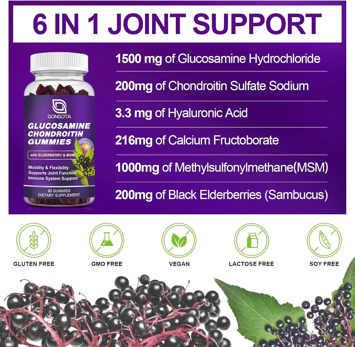 Suplementos de condroitina de glucosamina extra fuerte