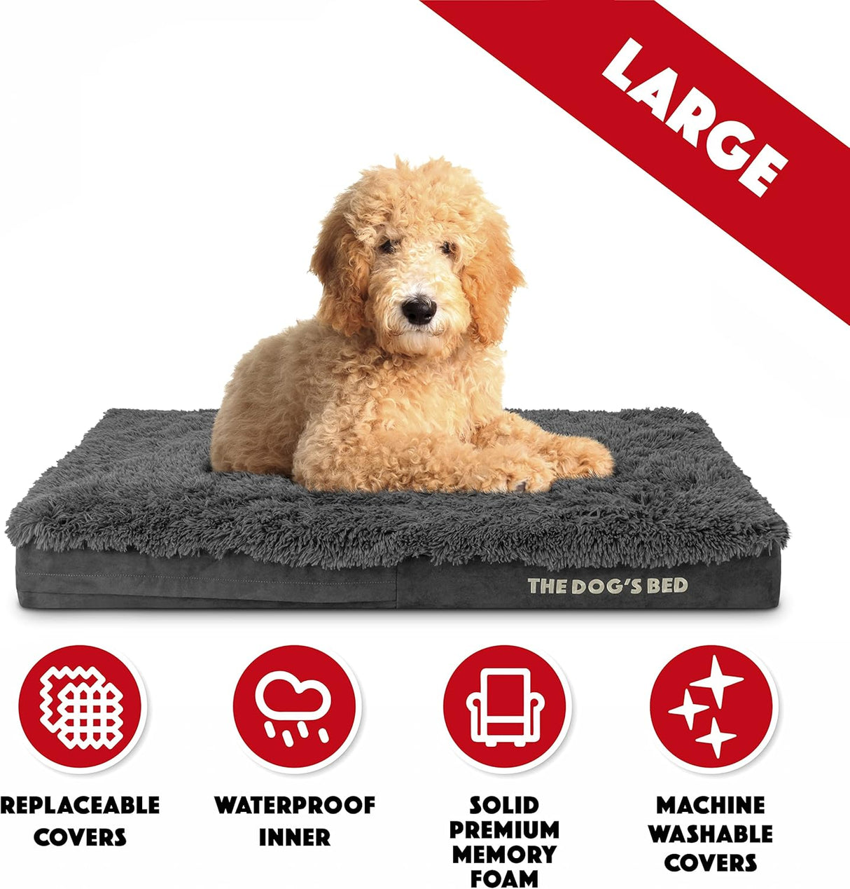 Cama ortopédica para perros, Dog’s Bed, espuma memoria, 40x25