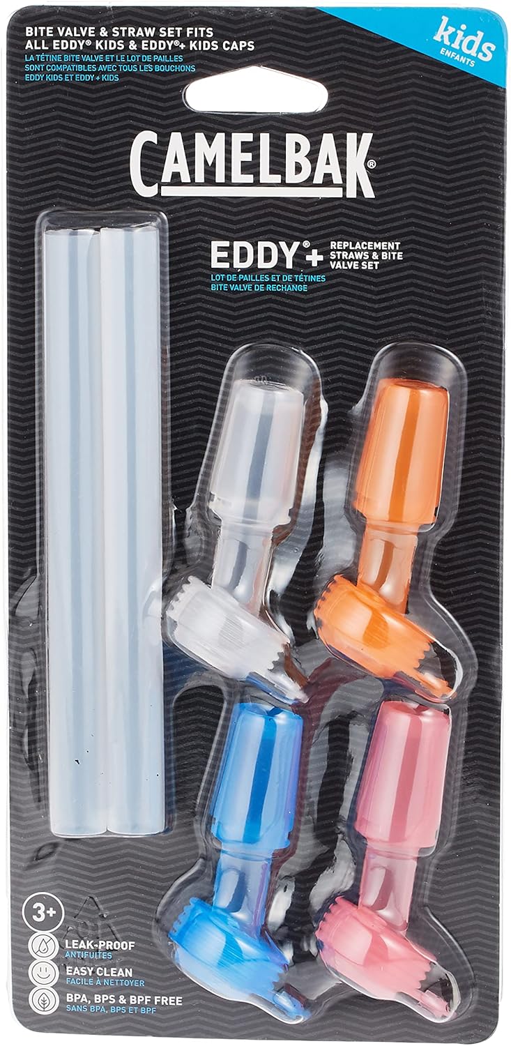 CamelBak eddy+ Kids 4-pack, Válvula de mordida y popotes