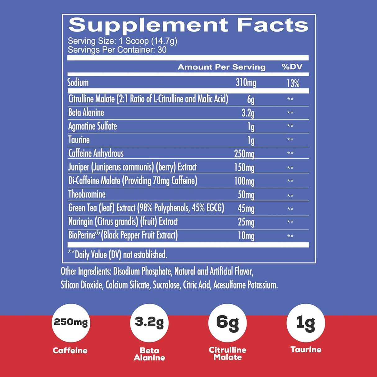 Suplementos Alimenticios para entrenamiento 30 porciones