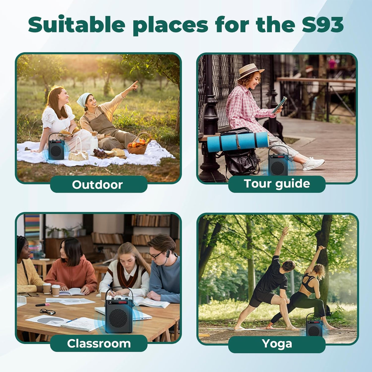 Amplificador de Voz Inalámbrico 30W con Micrófono S93