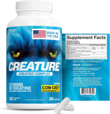 CREATURE® Complejo de Creatina - 5 Tipos, 180 Cápsulas