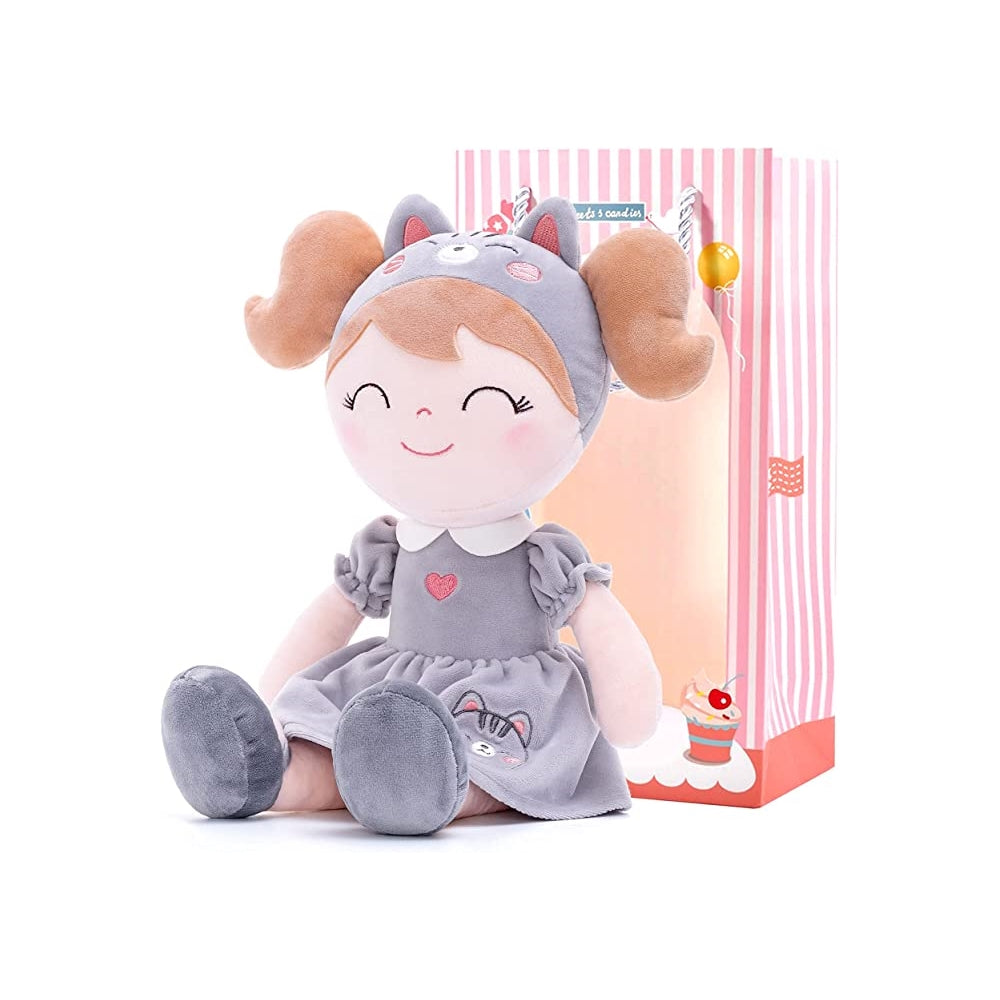 Peluche Muñecas  rellenas para bebés con vestido floral