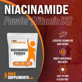 Suplemento Polvo de niacinamida de vitamina B3  3.53 oz