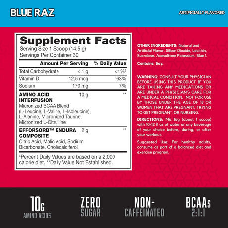 BSN Amino X Recuperación Muscular, 30 Porciones, Keto Amistoso