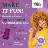 Suplemento Wild &  Organic Gomitas de resveratrol 1000 mg 60