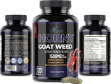 Suplemento Horny Goat Weed con maca, L-arginina 120 cápsulas