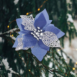 Flores Artificiales Poinsettia Willbond, 36 Piezas, Decoración