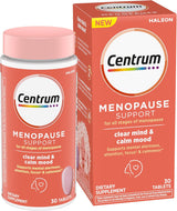 Tabletas de soporte para menopausia Centrum Clear Mind 30 Und.