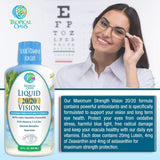 Suplemento Liquid 20/20 Vision  vitaminas para los ojos 32oz
