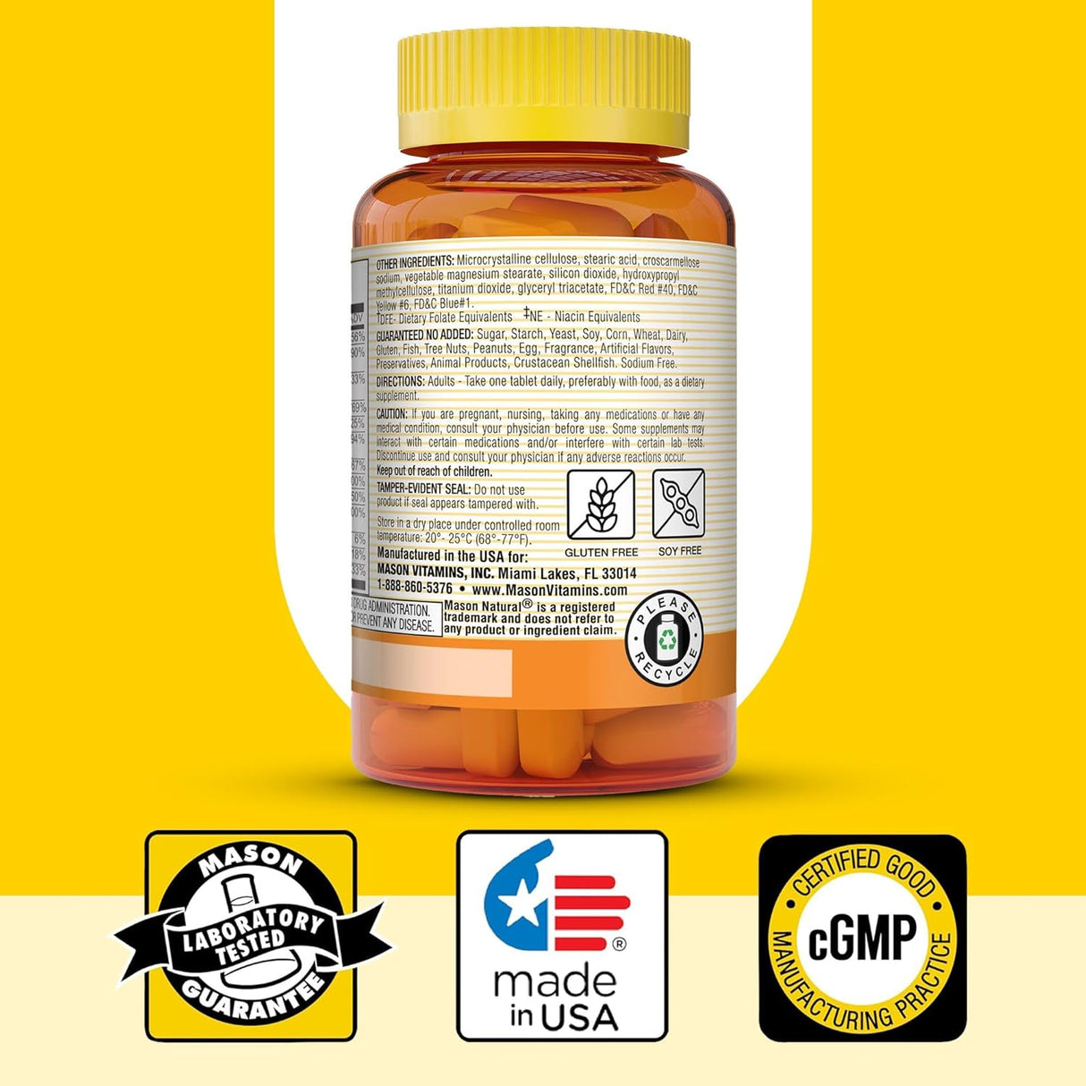 MASON NATURAL B-Complex Estrés + Zinc 6M 3Pack