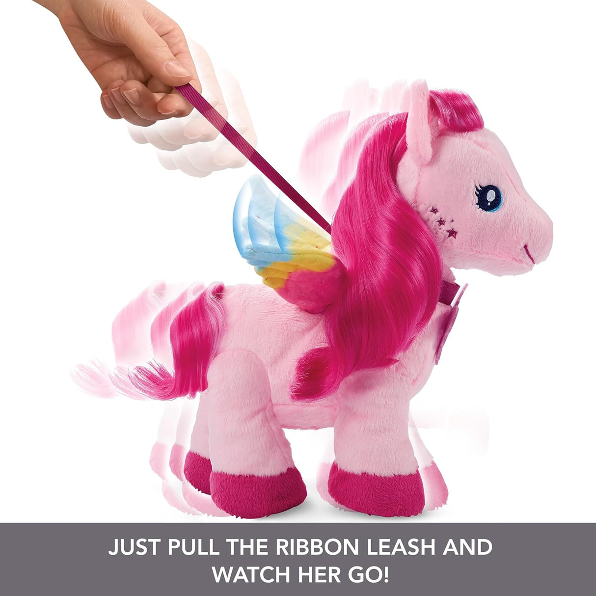 Peluche Pegasus Barbie, 11 con sonido y accesorios de pelo