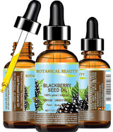 Aceite de Semilla de Mora Virgen Natural para Cara, Piel y Cabello
