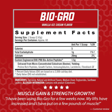 Suplementos Alimenticios Bio-GRO  Construye músculo magro 60