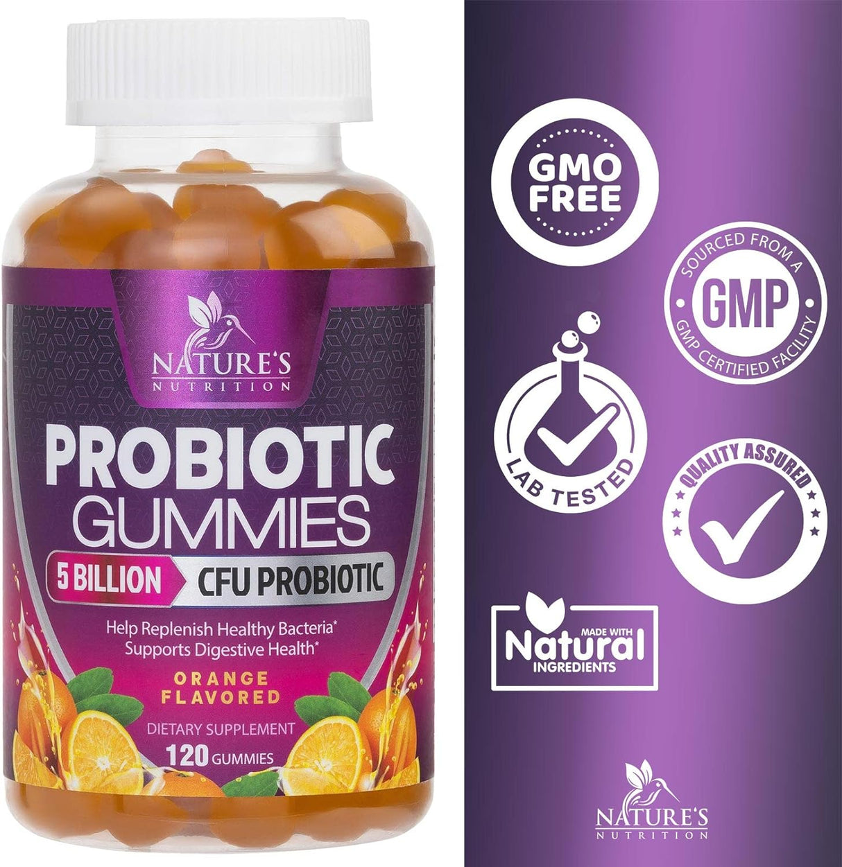 Suplemento Nature's Probióticos extra fuerte  5 mil millones