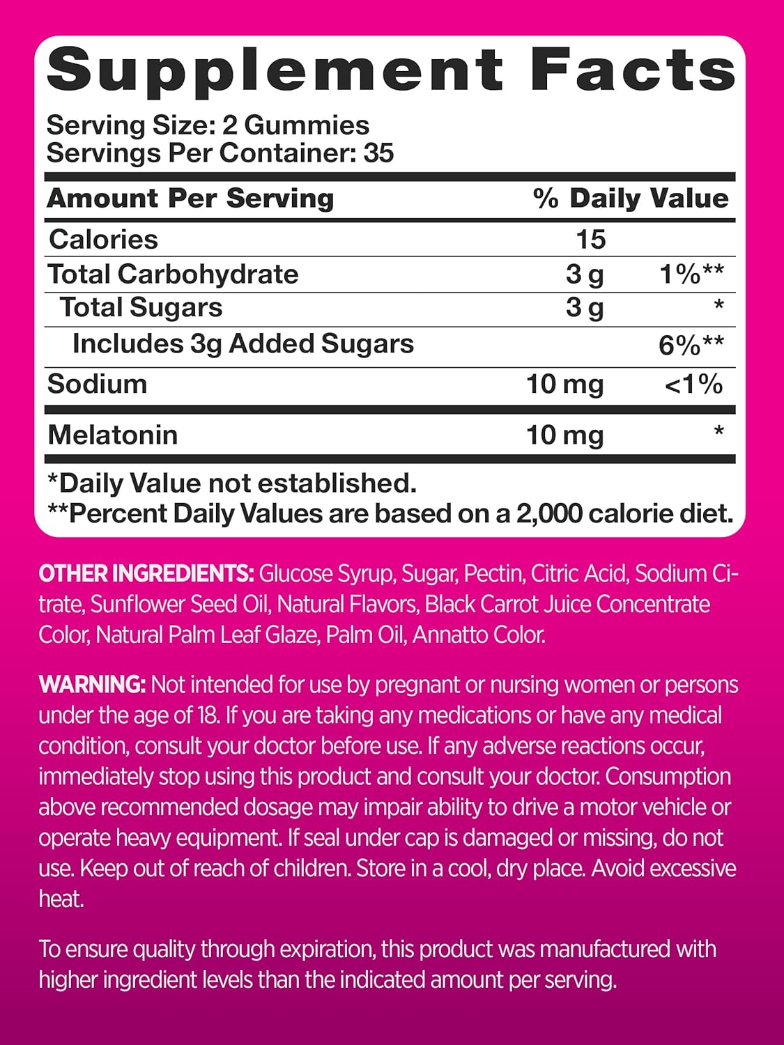 PINK Gomitas de 10 mg Potencia máxima Veganas sin OMG  bayas