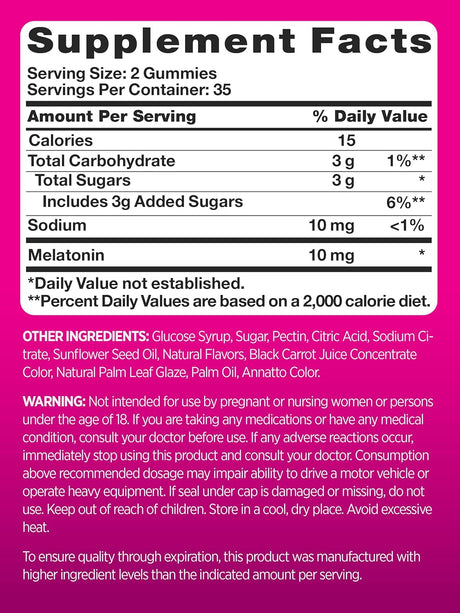 PINK Gomitas de 10 mg Potencia máxima Veganas sin OMG  bayas
