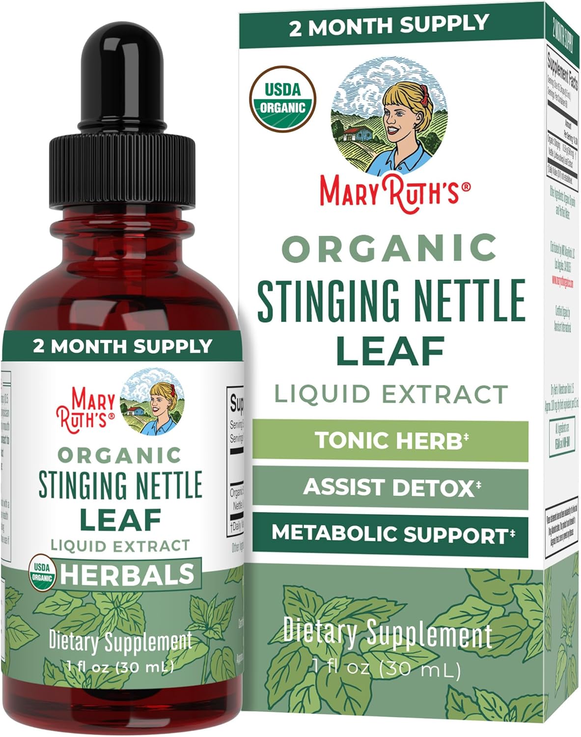 Extracto de Hoja de Ortiga MaryRuth Orgánico 1 fl oz Vegan