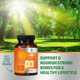 Suplemento de Vitamina D3 5000 IU - Alta Potencia, 120 Tabletas
