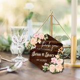 Adornos de Agradecimiento Personalizados para Bodas y Duchas Nupciales
