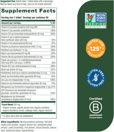 Suplemento Hombres 55+ Multivitamínico para hombres  zinc