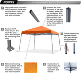 Tienda de campaña desplegable estable para exteriores modelo ABCCANOPY