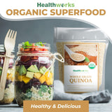 Quinoa Blanca Orgánica Entera | Proteína, Fibra, Hierro | Perú