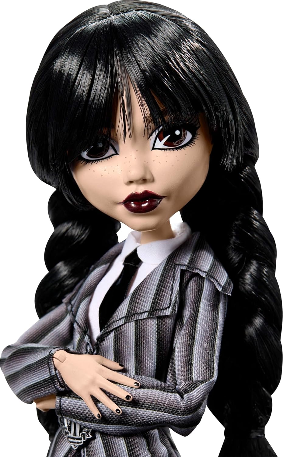 Muñeca Wednesday Addams Monster High, uniforme Nevermore, Thing
