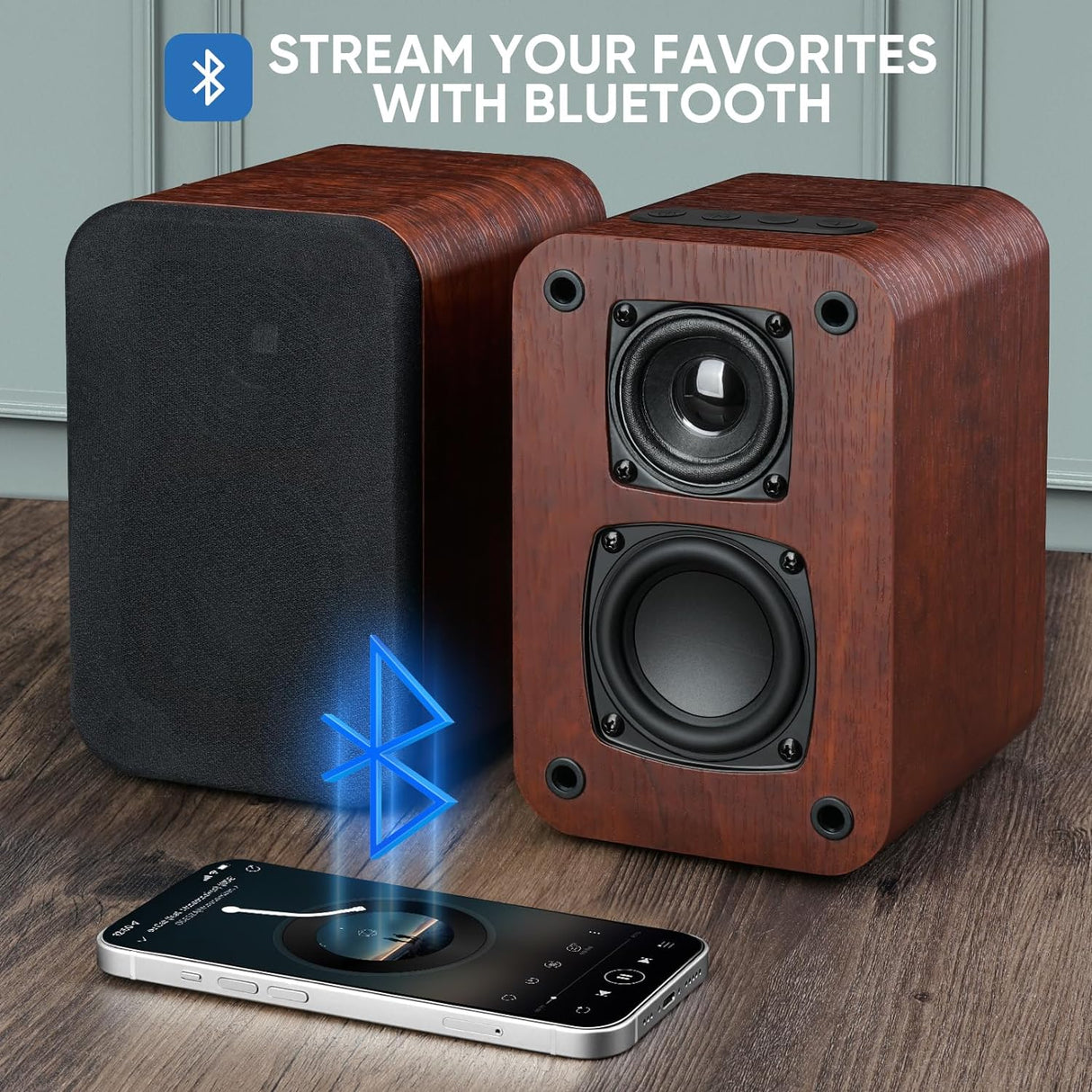 Altavoces Bluetooth 40W, 2.75 Woofer, Conexión AUX/Óptica