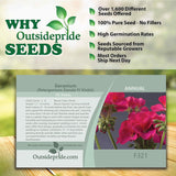 Semillas de Geranio Anual 25 semillas Outsidepride para plantar