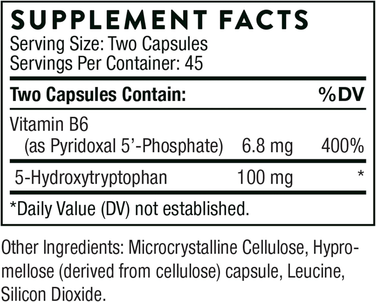Suplementos Alimenticios cápsulas de 5 hidroxitriptófano