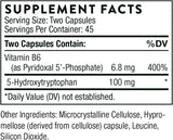 Suplementos Alimenticios cápsulas de 5 hidroxitriptófano