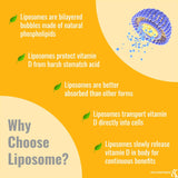 Suplementos de vitamina D3 liposomal de 5000 UI vitamina D