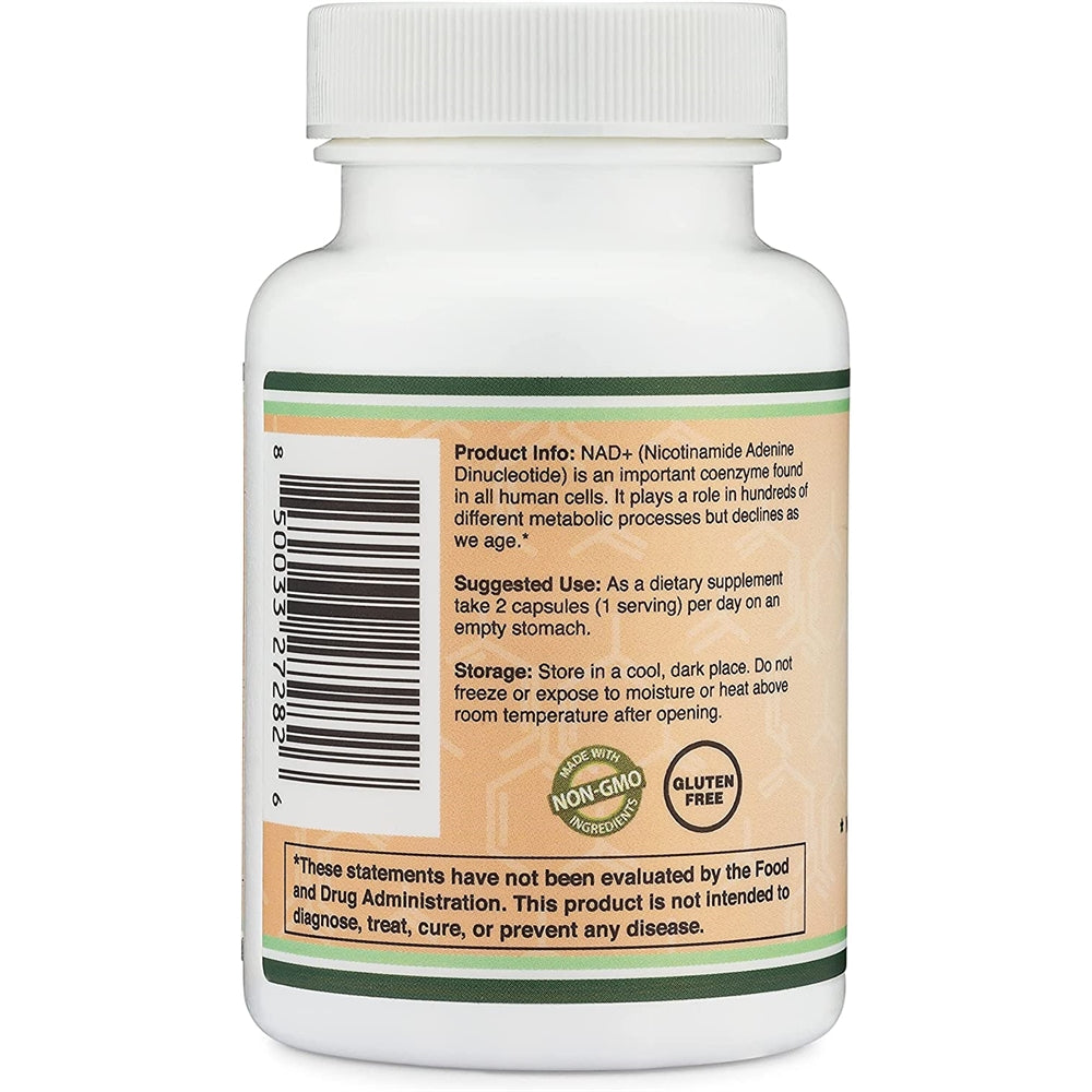 Suplemento NAD Booster 500 mg de 95% de NAD+ de nicotinamida