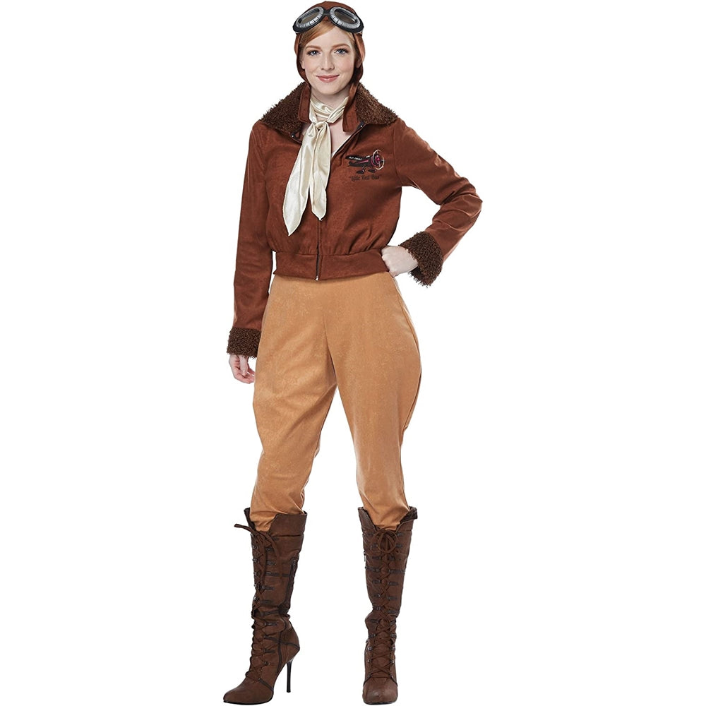 Disfraz para mujer de Amelia Earhart talla L