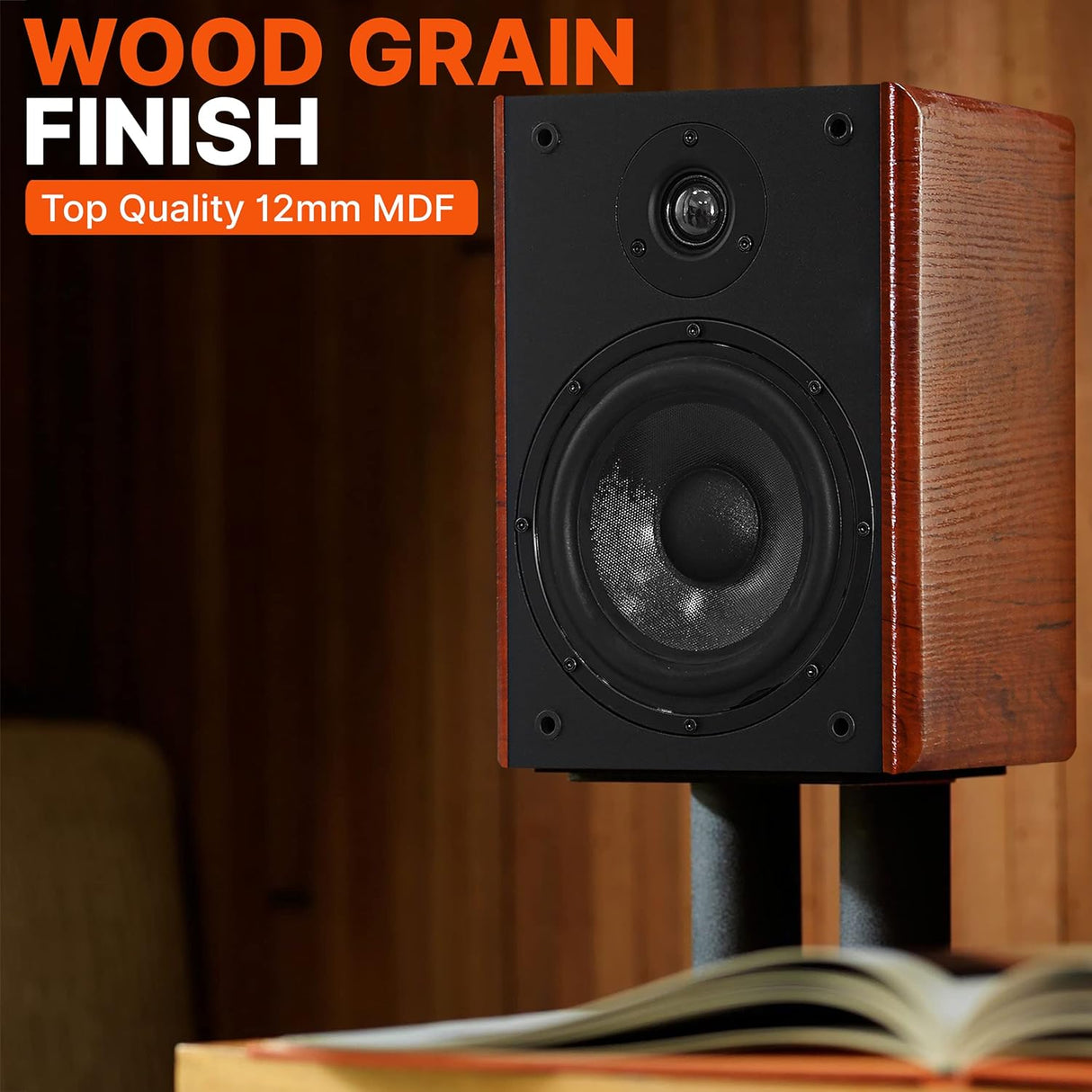 Parlantes de madera para el hogar PYLE-HOME PHQBS52