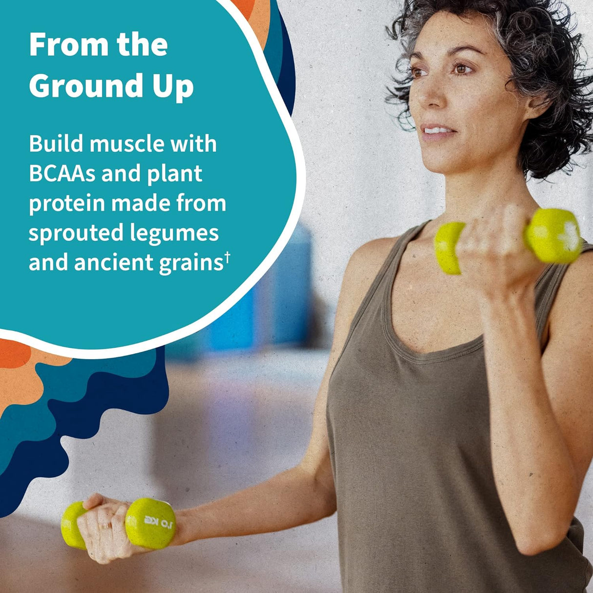 Suplemento Polvo de proteína vegana orgánico con vitaminas