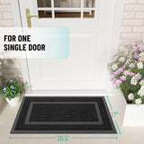 Alfombrilla de Entrada OLANLY, Impermeable, Antideslizante, 29.5x17